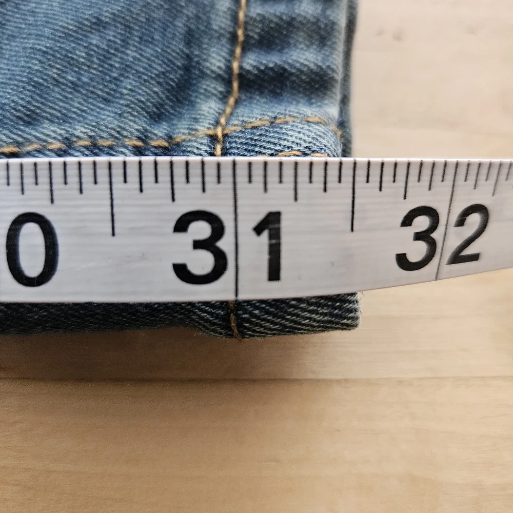 Smith & Mills Denim Jeans Mens Sz 42x32 Stretch Straight‎ Leg Faded (40x31.5)